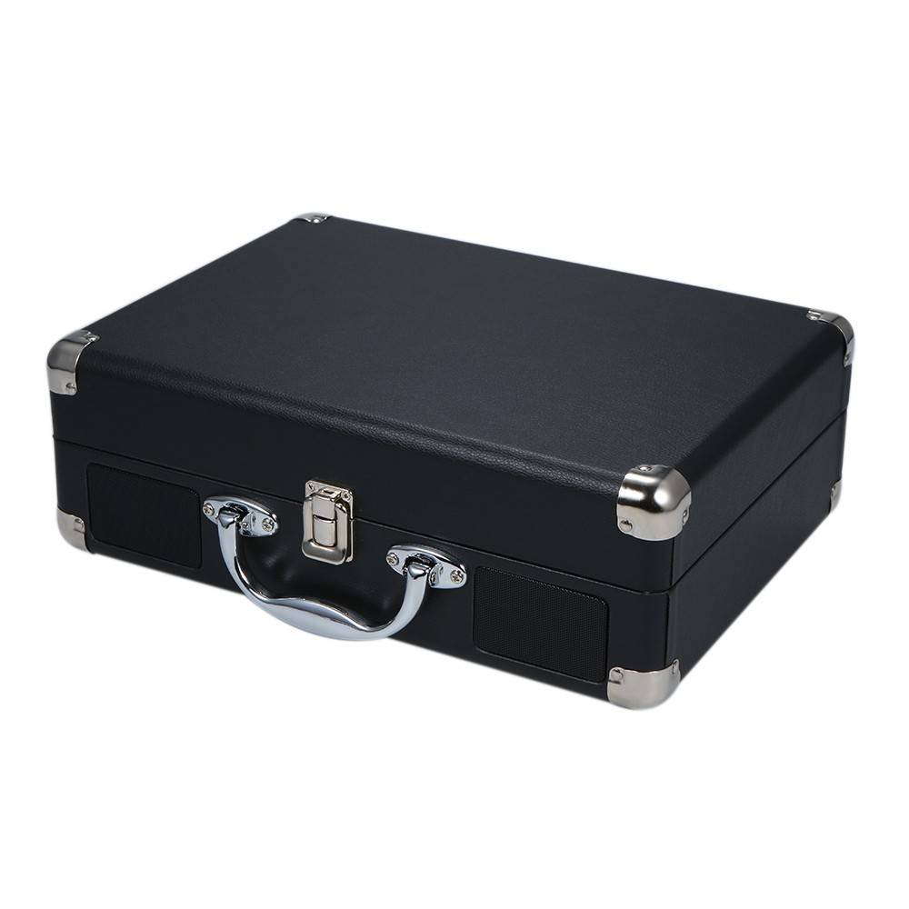 Blutooth in/out suitcase vinyl record player turntable 6