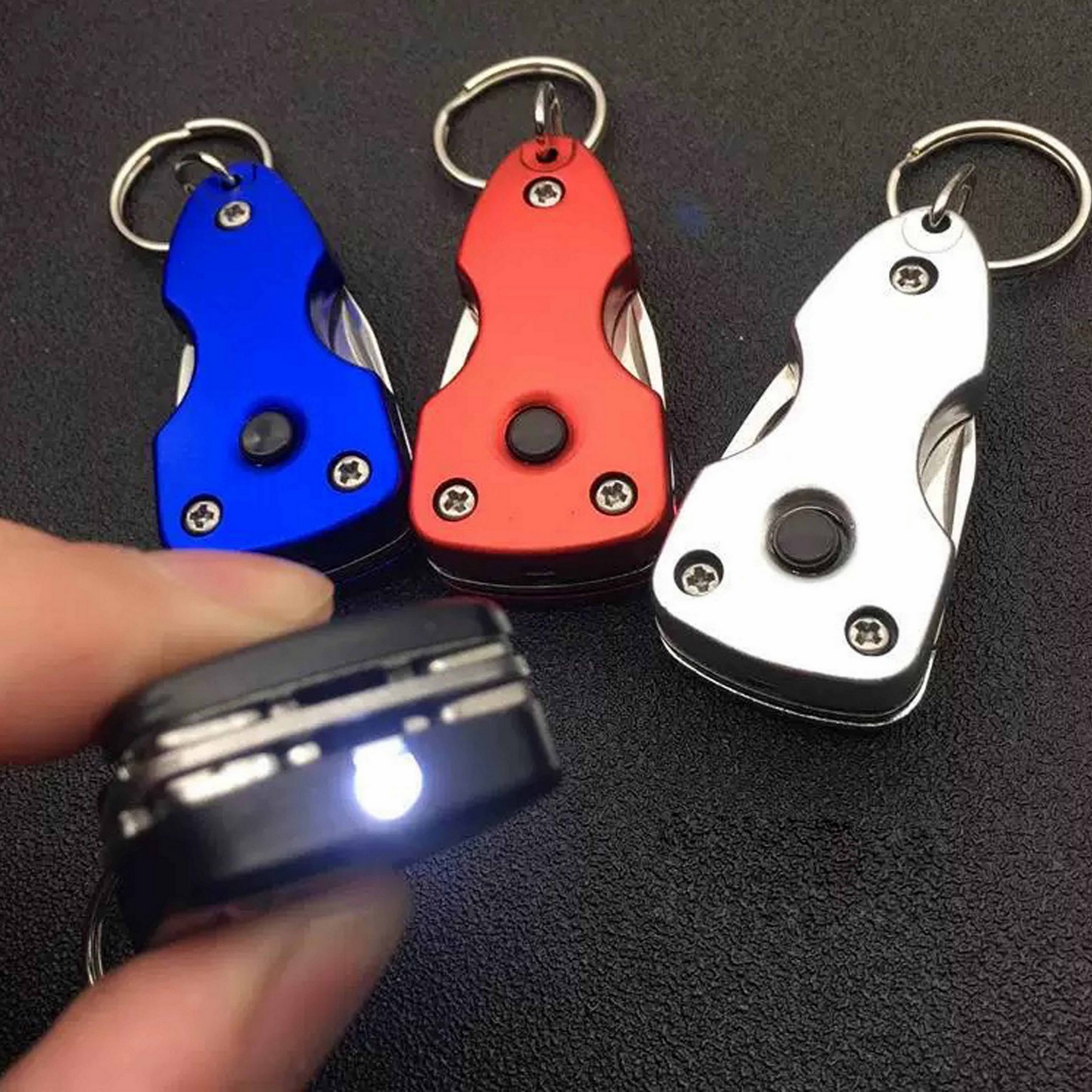 Multifunctional Key Chain With Knife And Led Light 3