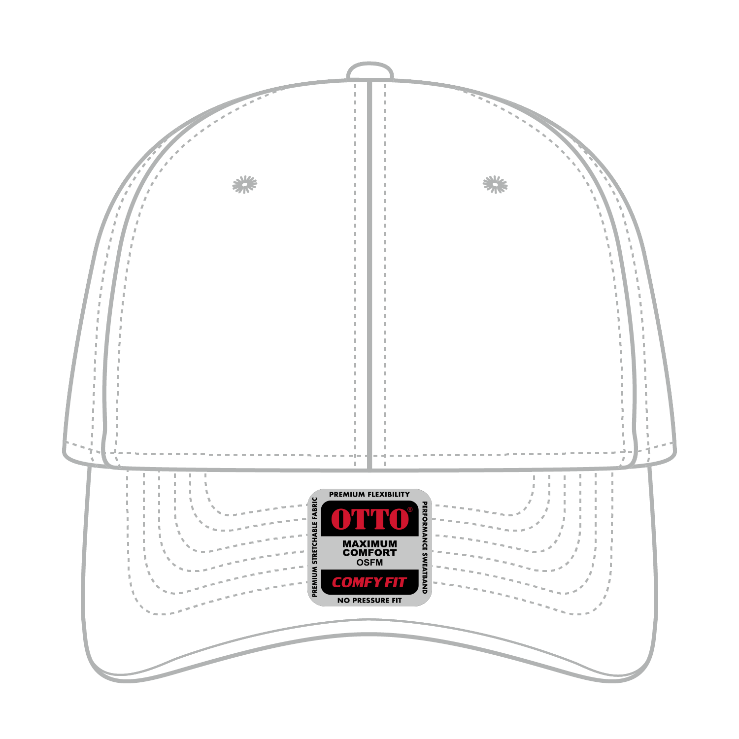 OTTO CAP "OTTO COMFY FIT" 6 Panel Low Profile Baseball Cap 6