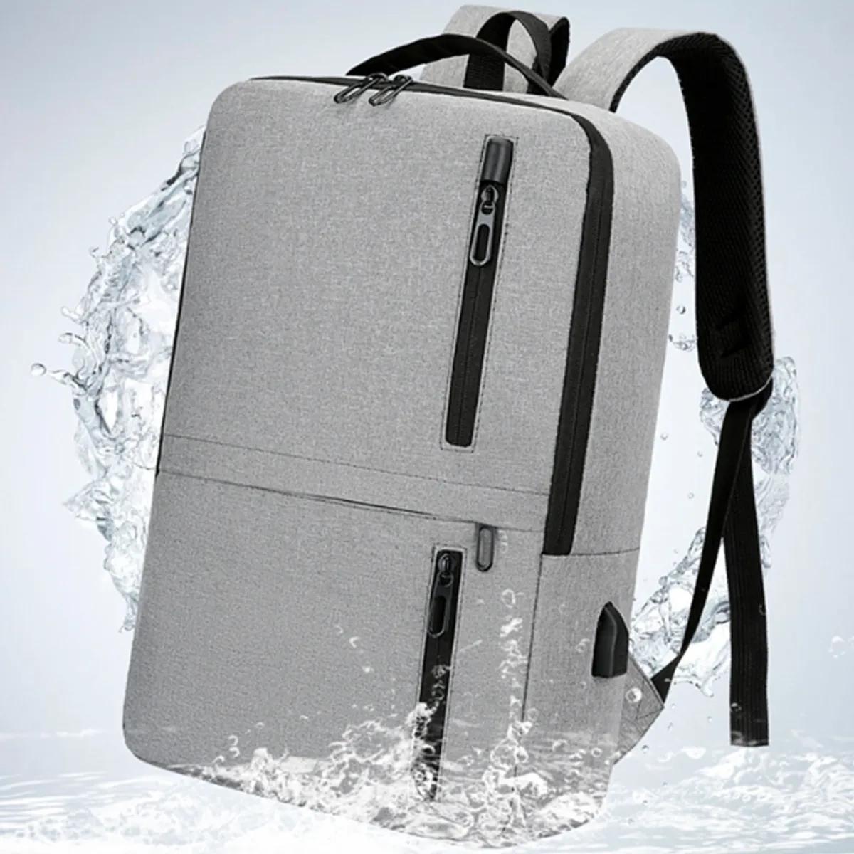15.6 In Waterproof Business Laptop Backpack W/ USB Charging 10