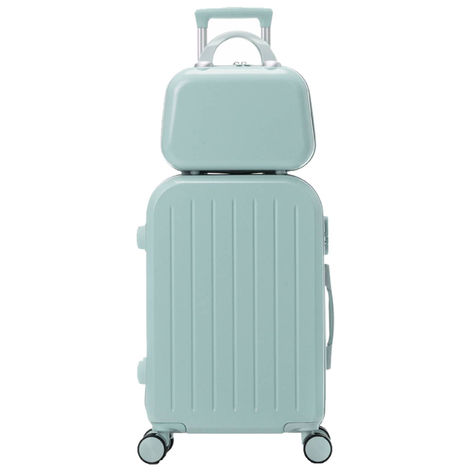 Hardshell Travel Trolley Case w/ Cup Holder & USB Port 2