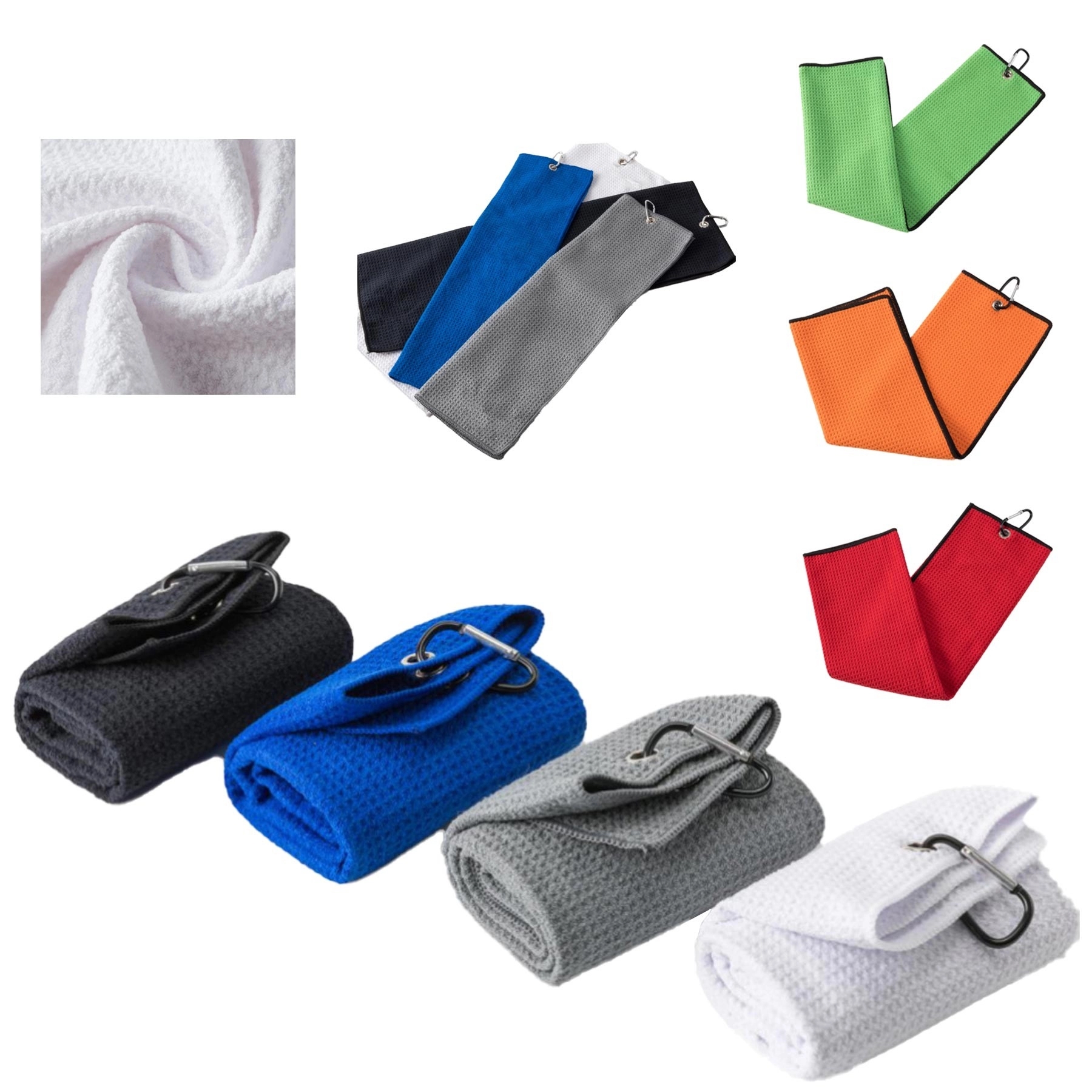 Microfiber Golf Towel with Carabiner 5