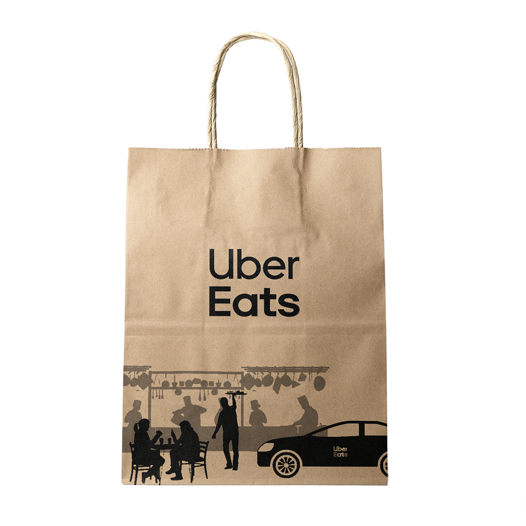 150g Kraft Paper bag with full color imprint on all sides (6.25*8*2.5") 2