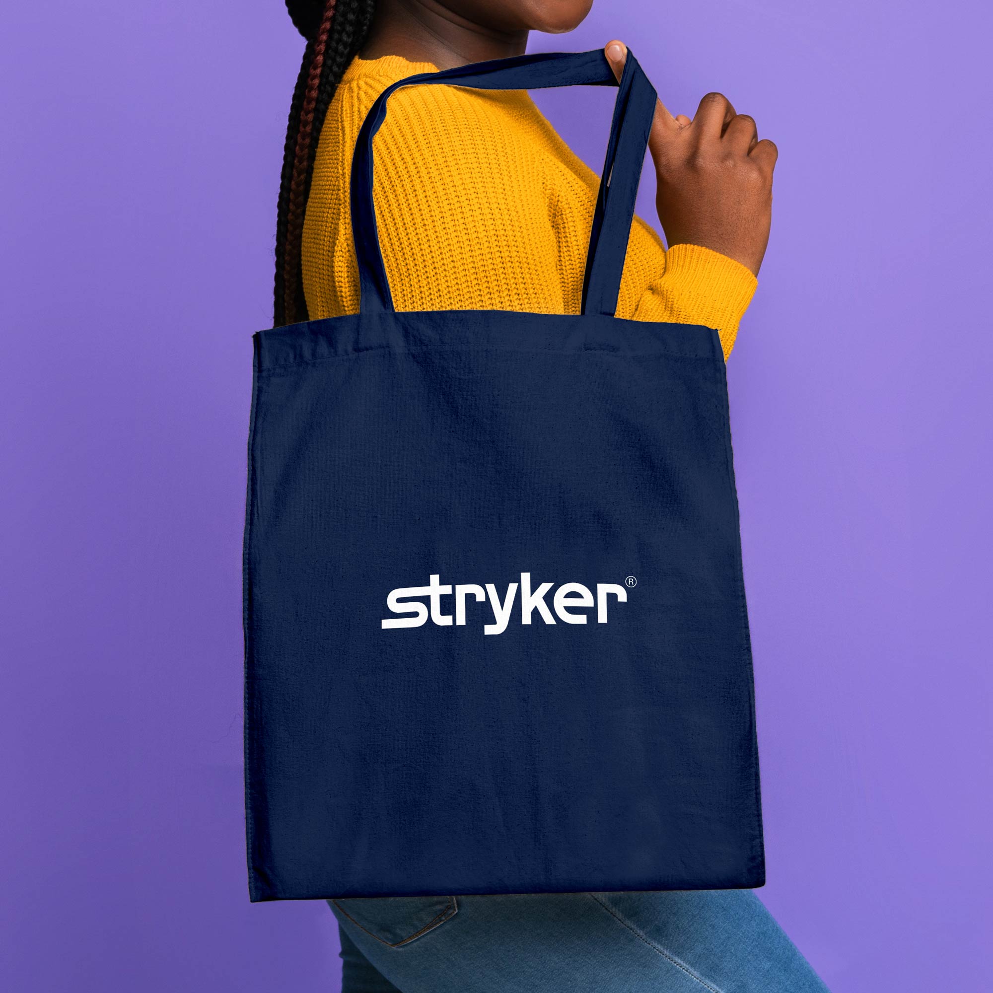 15"x16" Calico Cotton Tote Bag - 140GSM 8