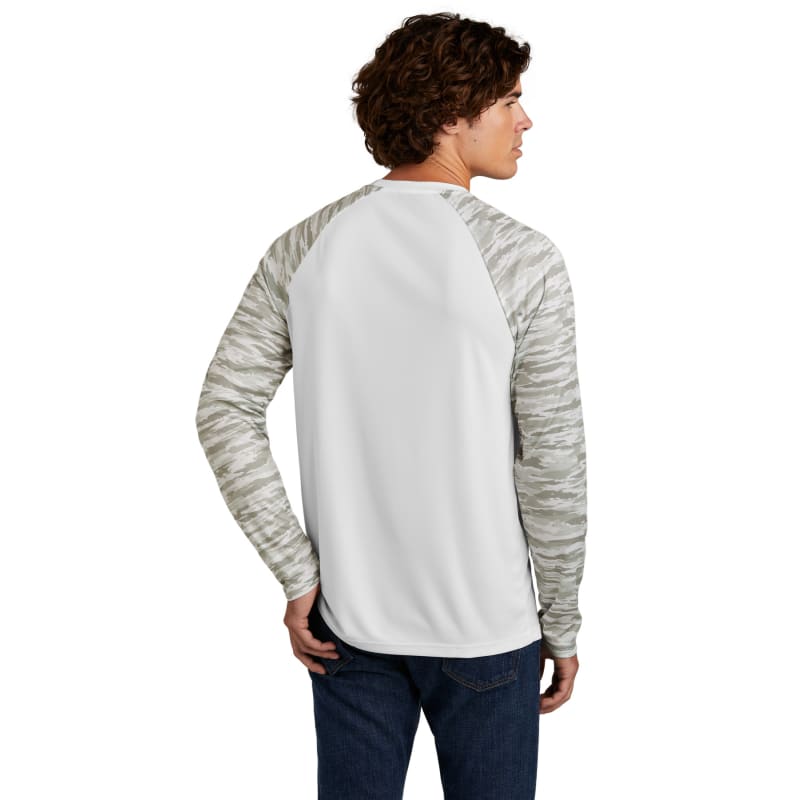 Sport-Tek Drift Camo Colorblock Long Sleeve Tee 16