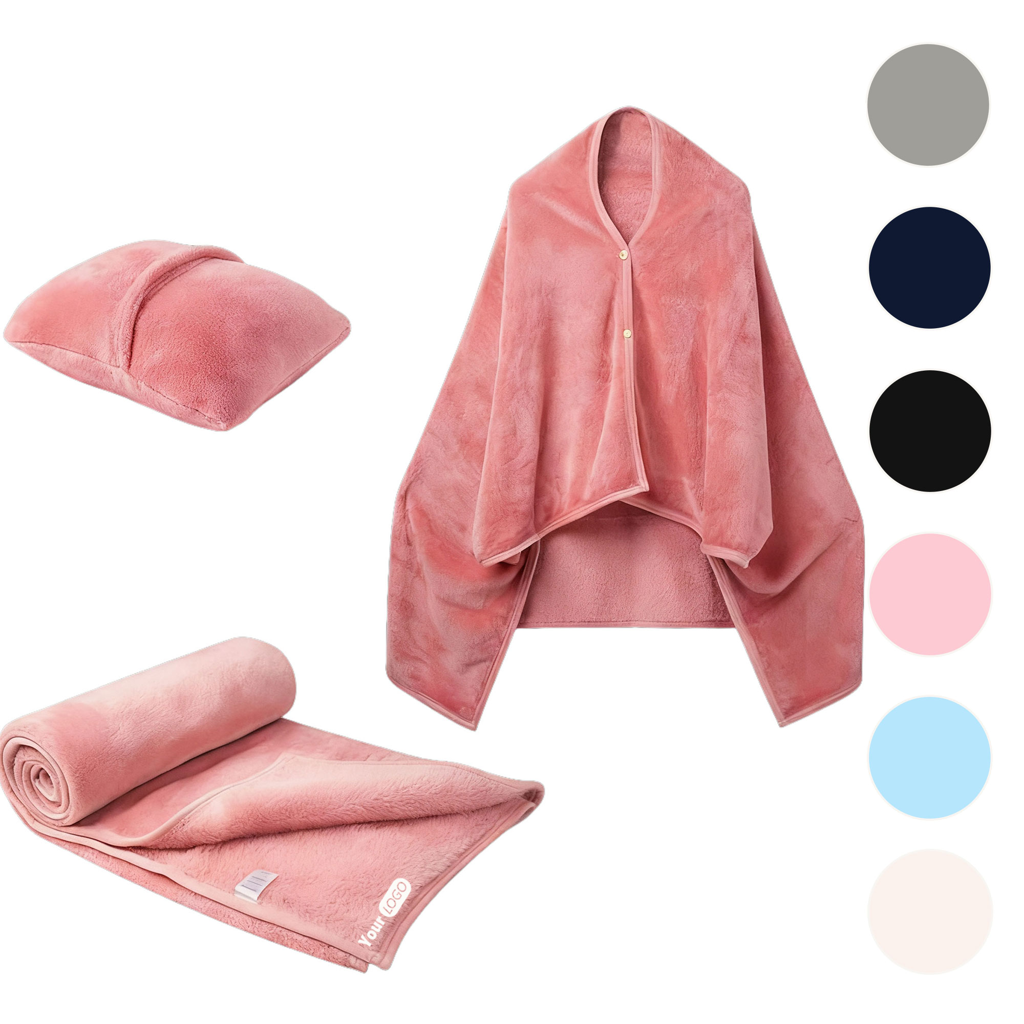 Multifunctional Travel Blanket Pillow Combo 2