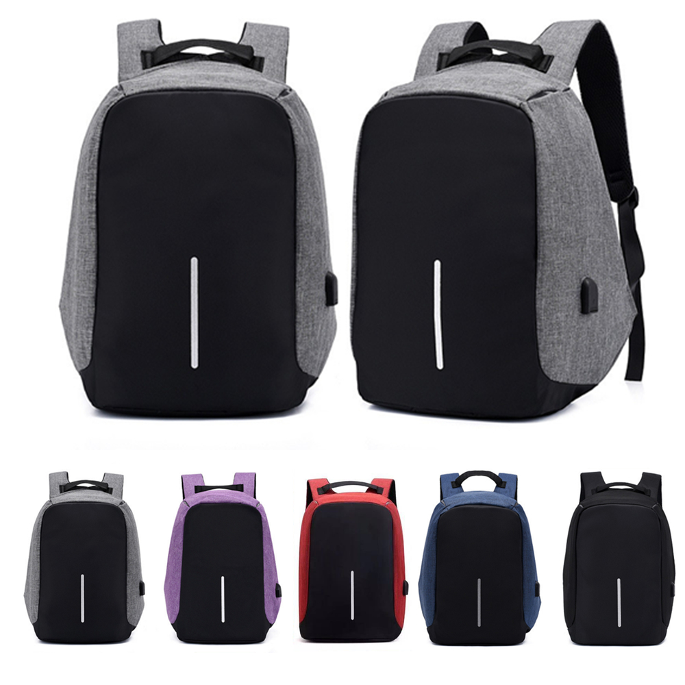 15.6'' Anti theft backpack with USB Charging Port 4