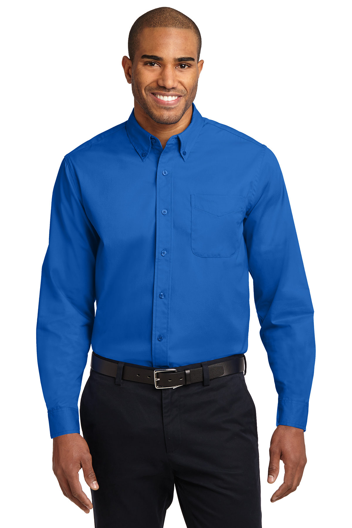 Men's Long Sleeve Oxford Button-Down Easy Care Shirts 4