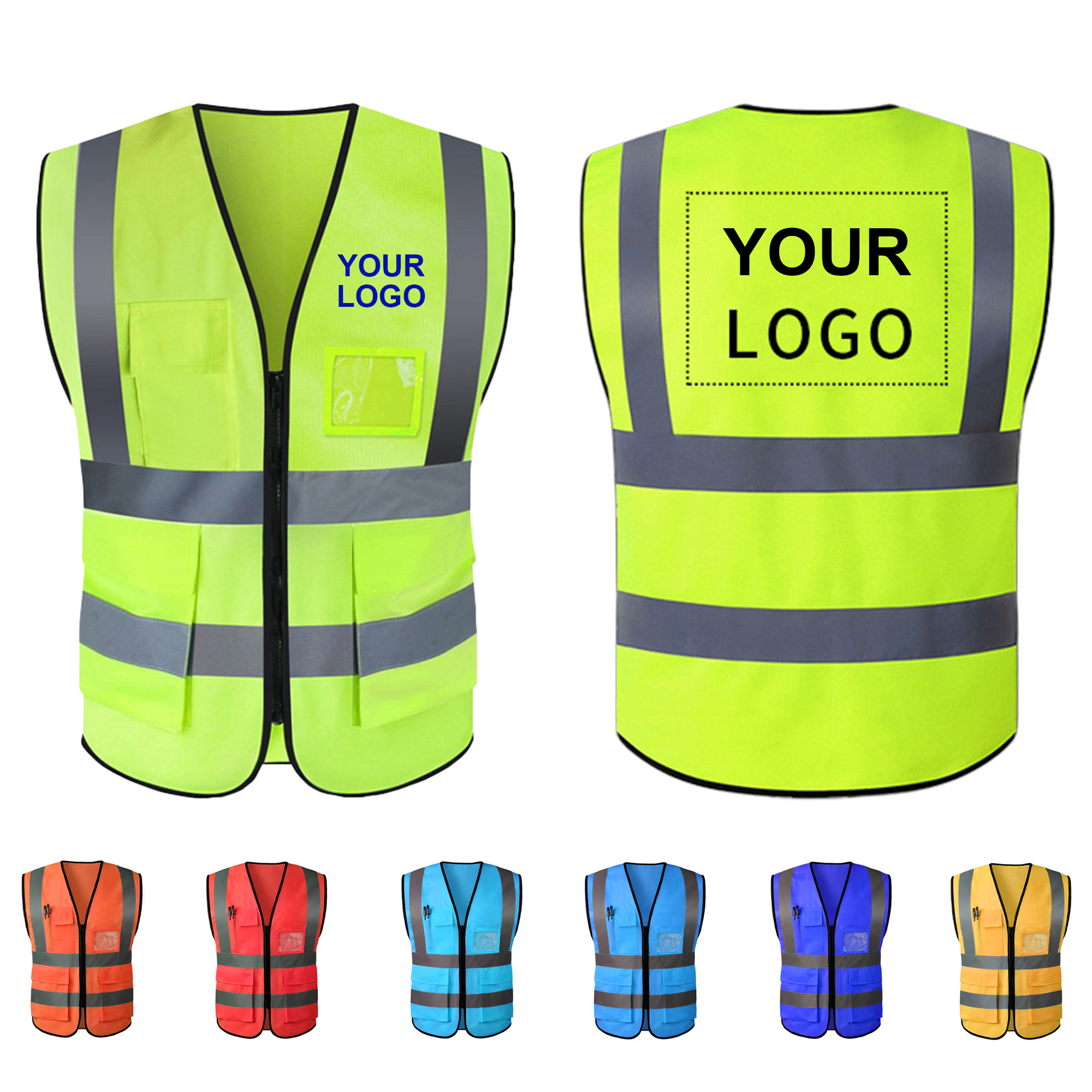 Multi-Pocket Safety Reflective Vest 3