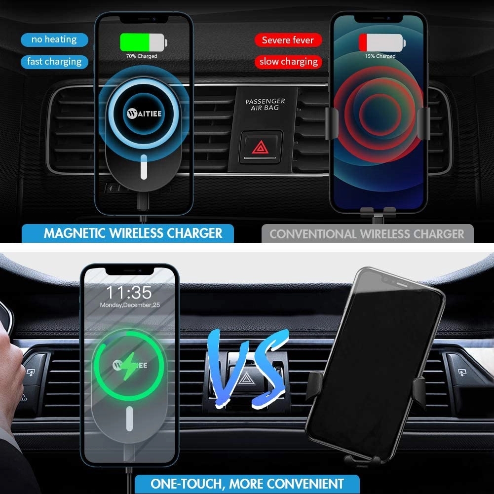 Magnetic Wireless Car Charger 7