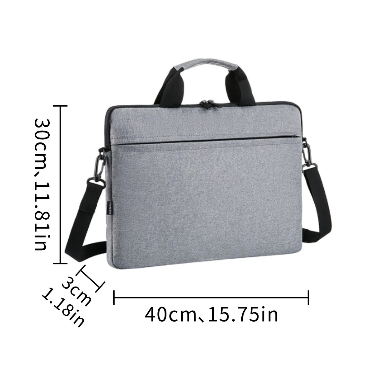 15 Inch Laptop Briefcase With Shoulder Strap 5
