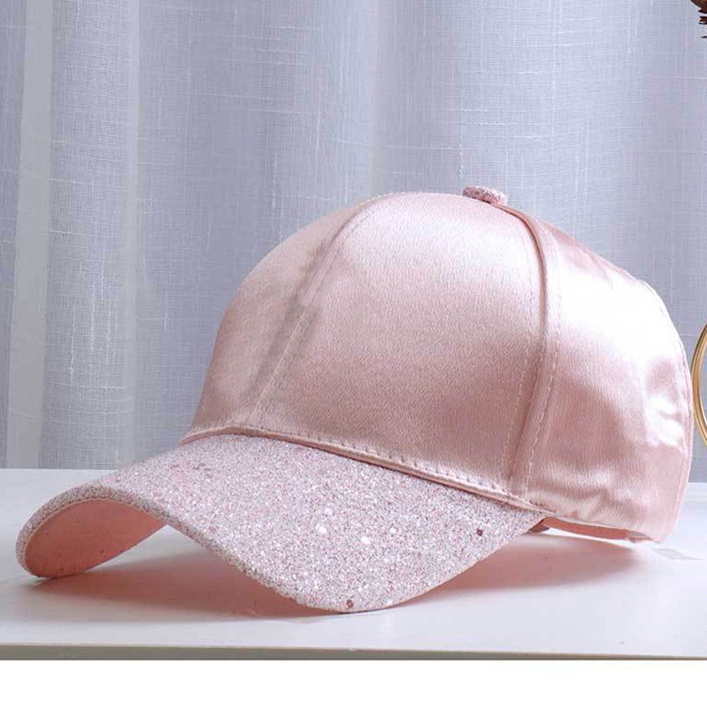 Letter Sequined Baseball Cap with Diamond 2