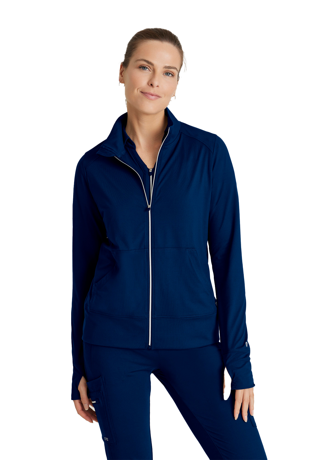 Barco One Performance Knit - Women's Two-Pocket Arena Warm-Up Scrub Jacket 6