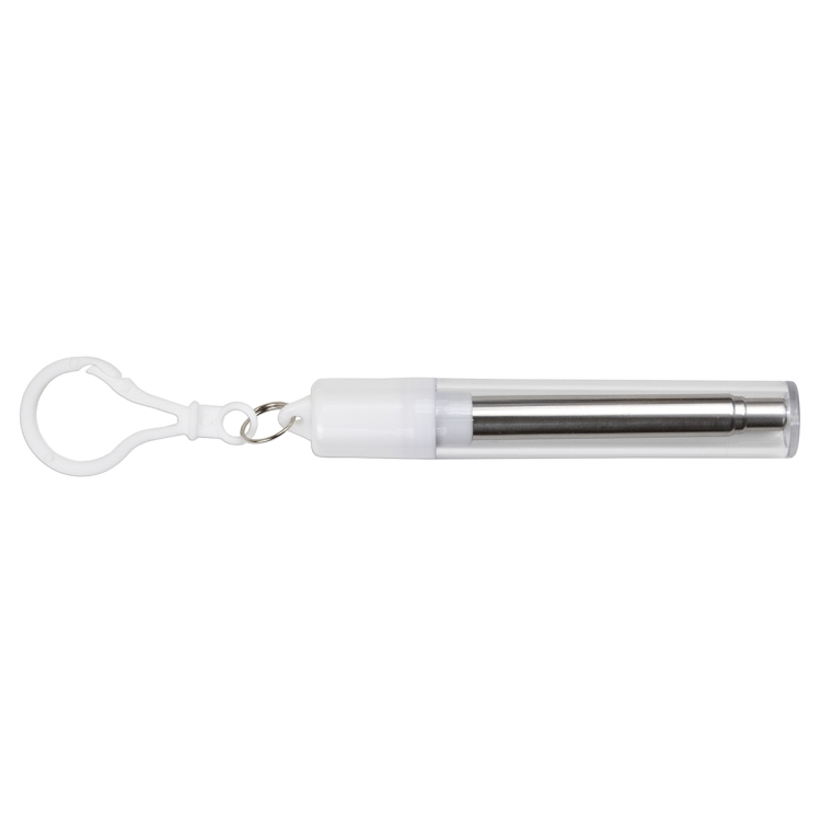 "Eco-Collapsible Straw" 8" Reusable Stainless Steel Straw 34
