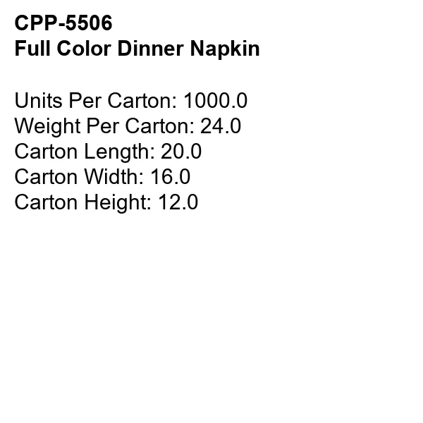 Full Color Dinner Napkin 8