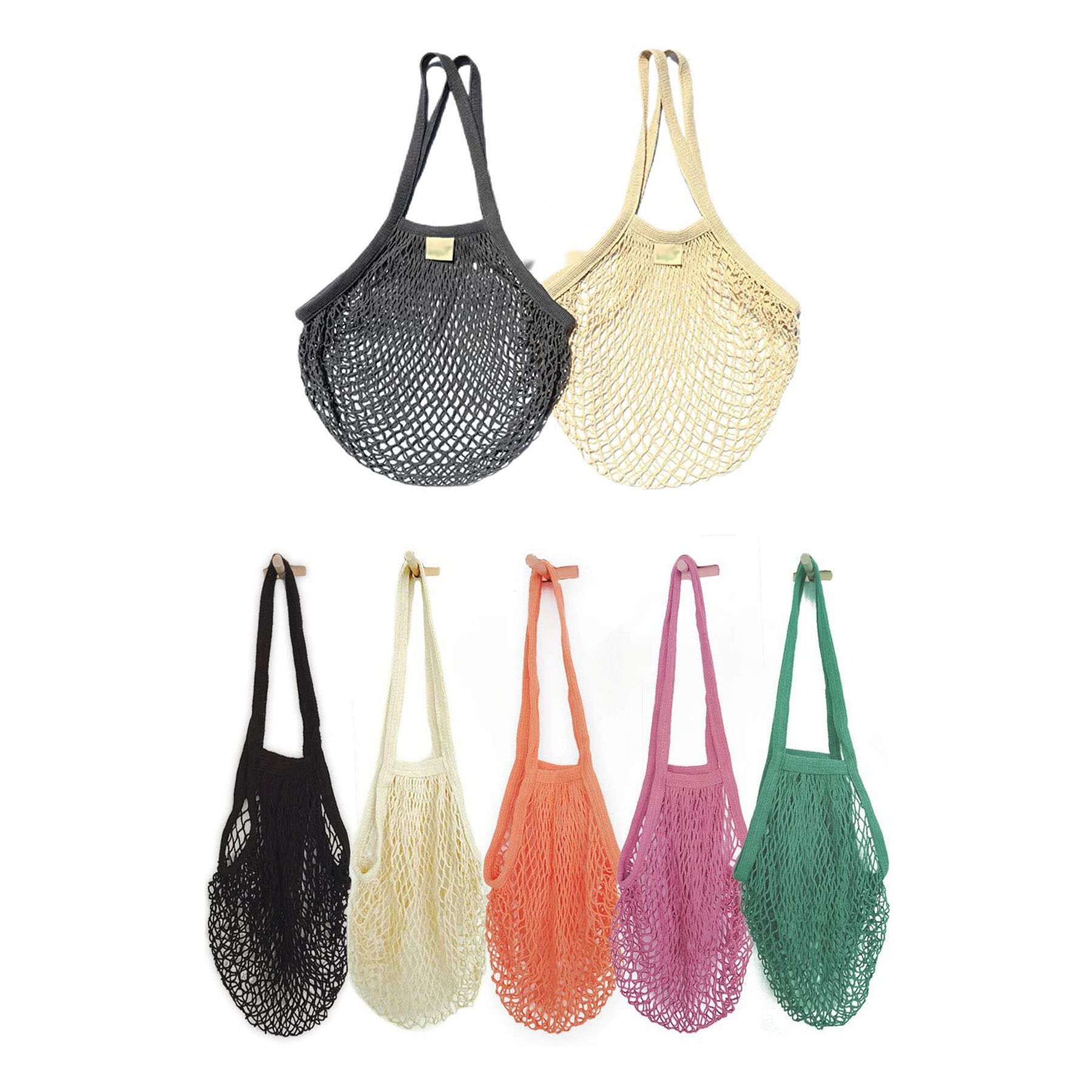 Reusable Cotton Mesh Grocery Bags 1