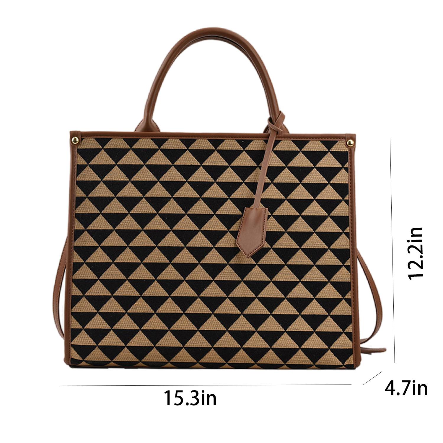 Canvas Crossbody Bag Lingerie Color Clash Tote for Women 2