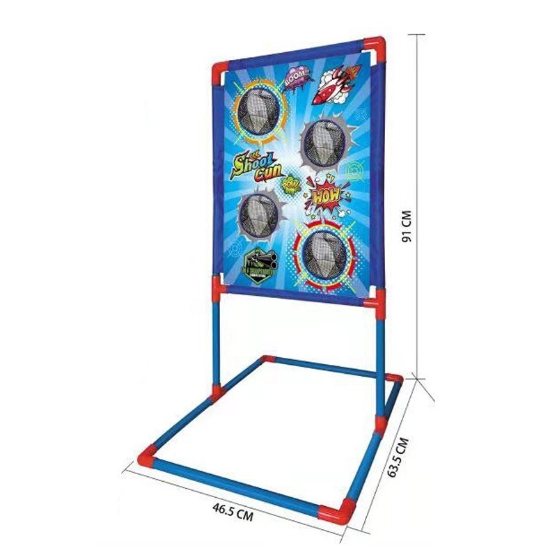 Ball Popper Gun Toy Set with Standing Shooting Target 4