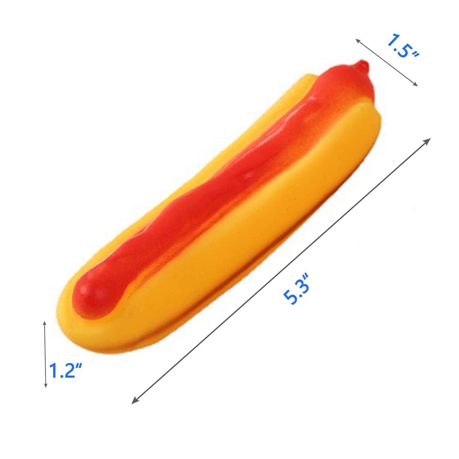 Lifelike Hot Dog Squeeze Toy with Sound Effects 3