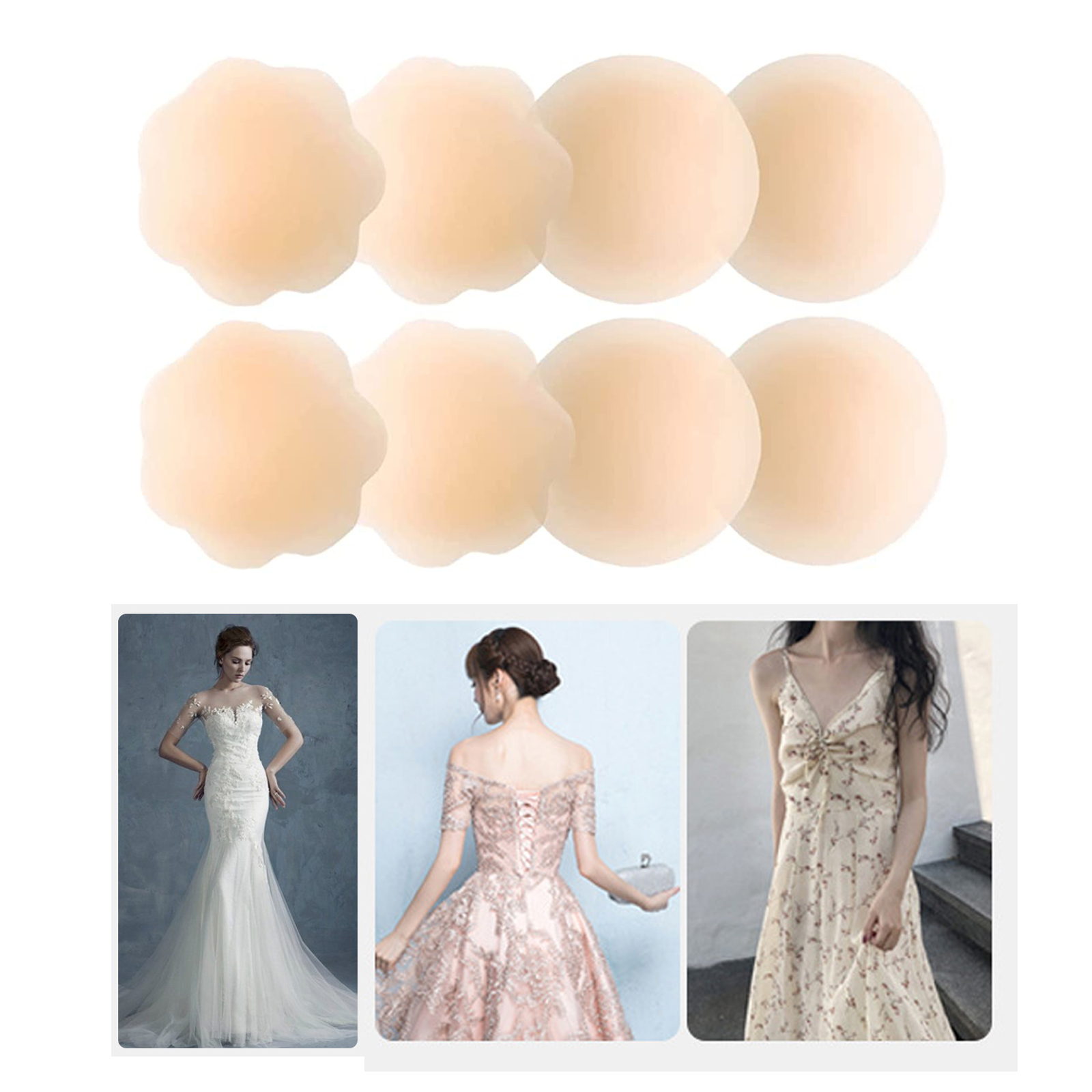 4 Pairs Pasties Women Nipple Cover 2