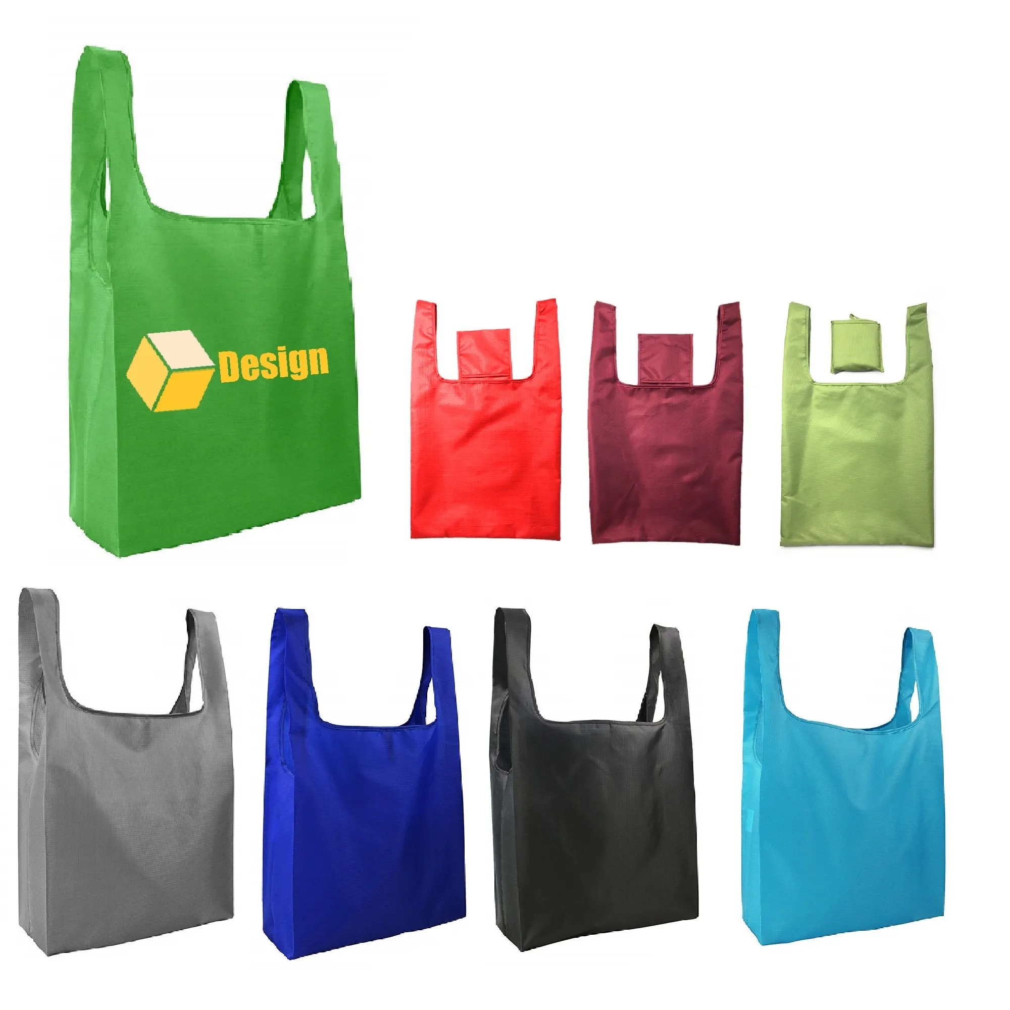 Oxford Folding Shopping Bag MOQ 50PCS, custom tote bag with logo imprint 2