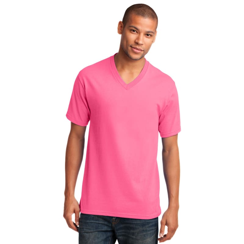Port & Company Core Cotton V-Neck Tee. 27