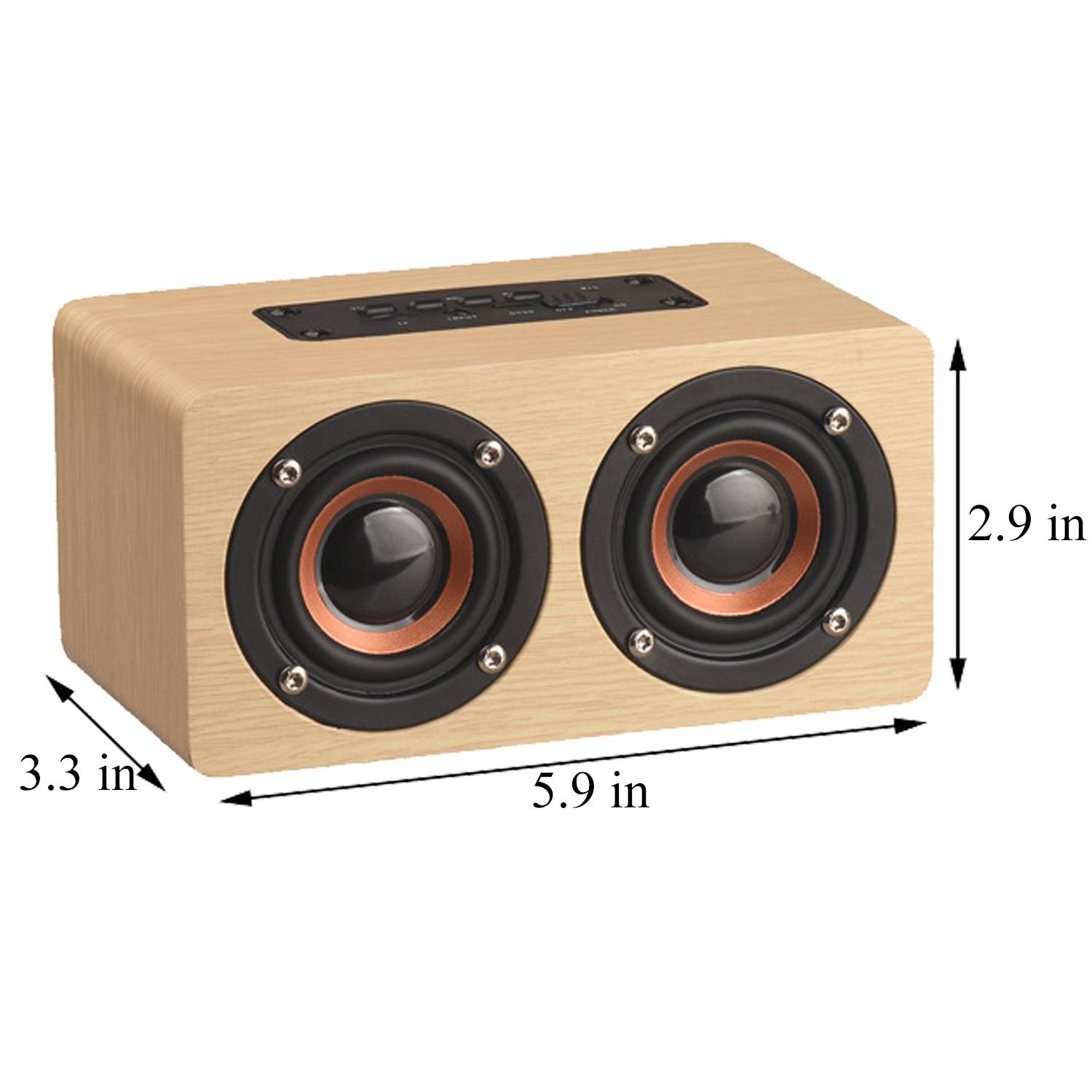 Wooden Portable Bluetooth Speaker 5