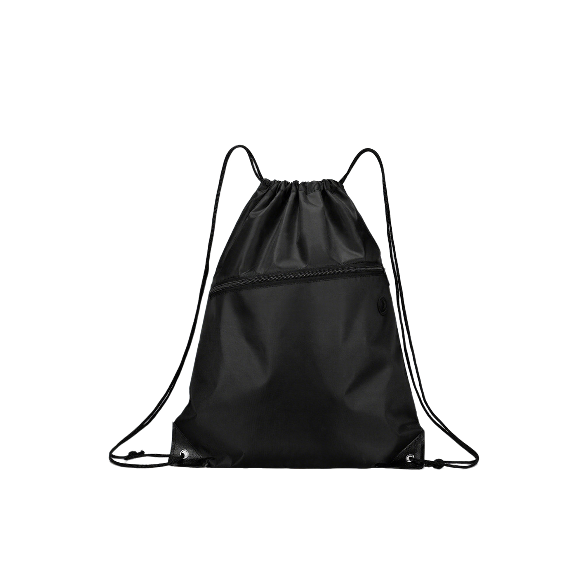 Drawstring Sports Sack With Front Pocket Earbud Port 12