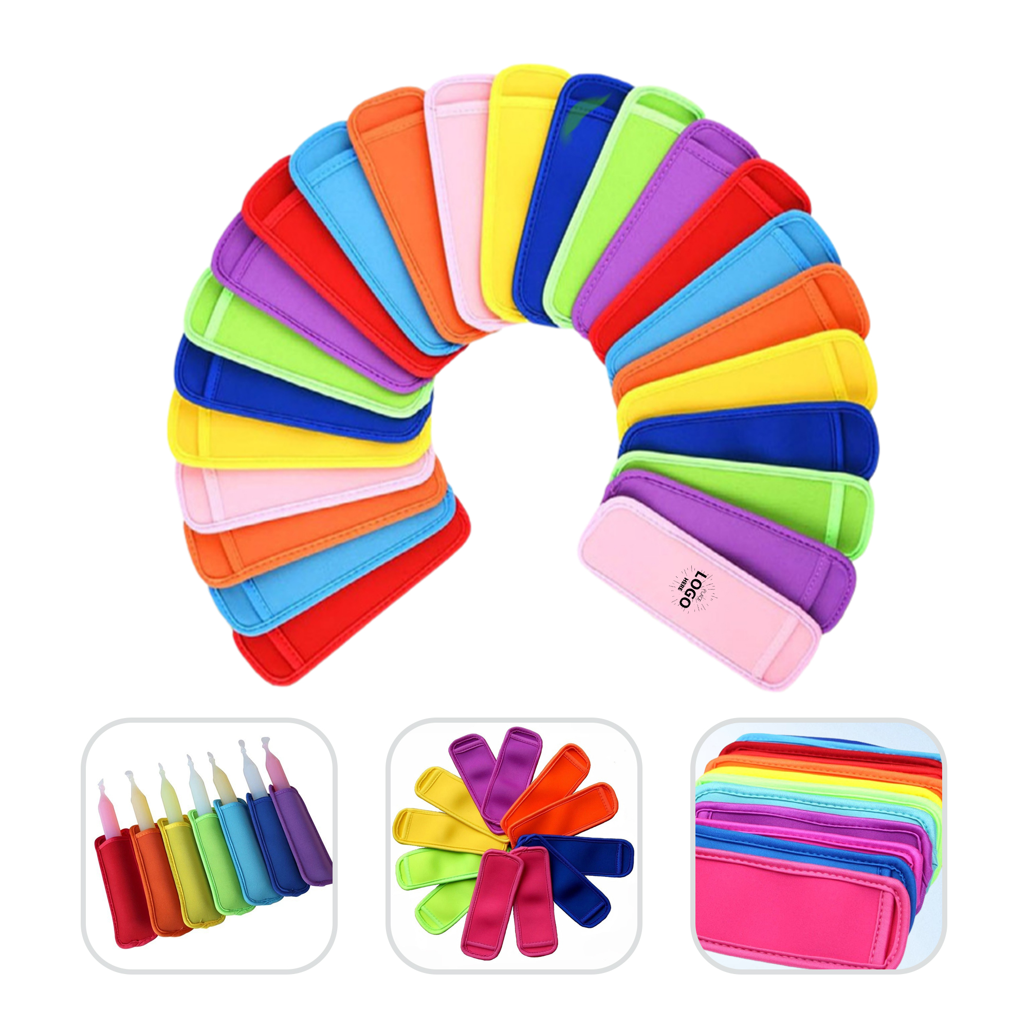 Reusable Neoprene Ice Popsicle Sleeve Holder Bag 3