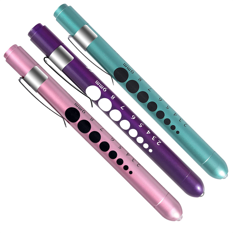 Aluminum Medical Penlight With Pupil Gauge 2
