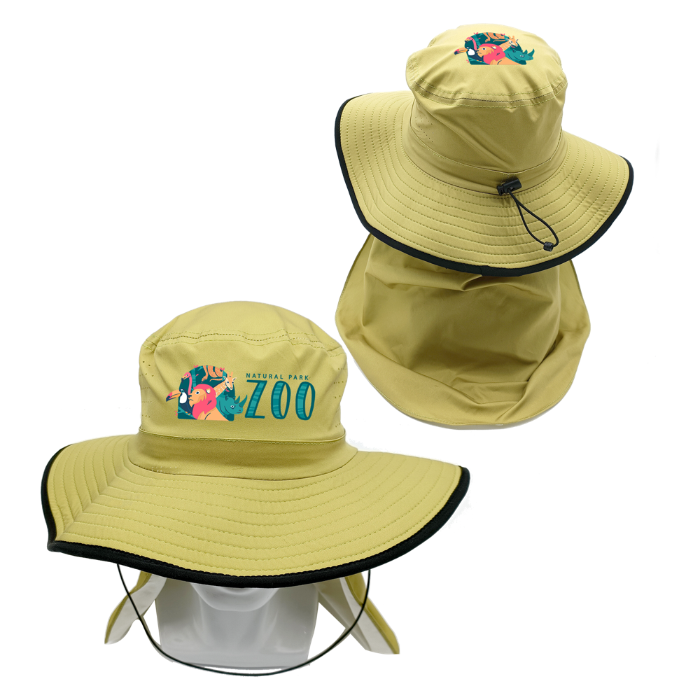 Bucket Hat With Sun Flap 1