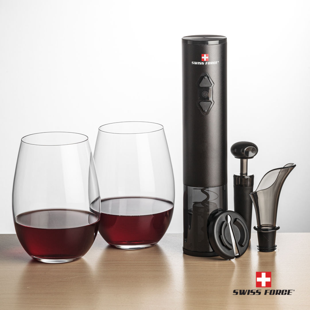 Swiss Force® Opener Set & Laurent Stemless Wine 4
