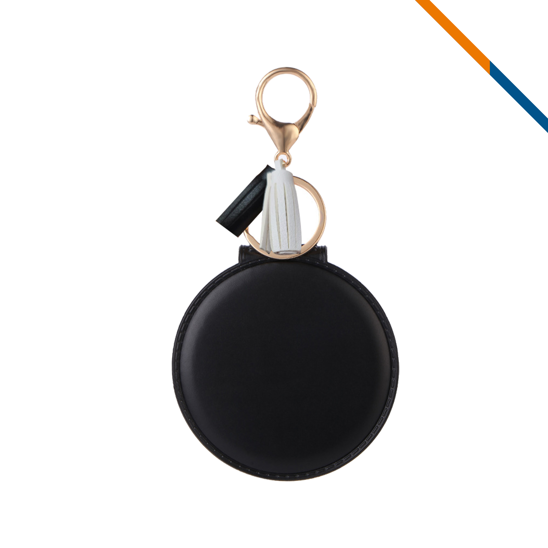 KeyGlow PU Leather Keychain Compact Mirror 9