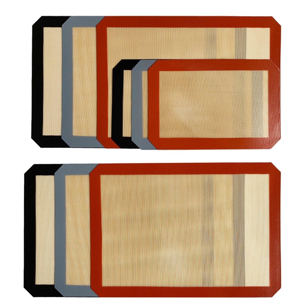 Non Sticking Silicone Baking Cooking Mat Set 2