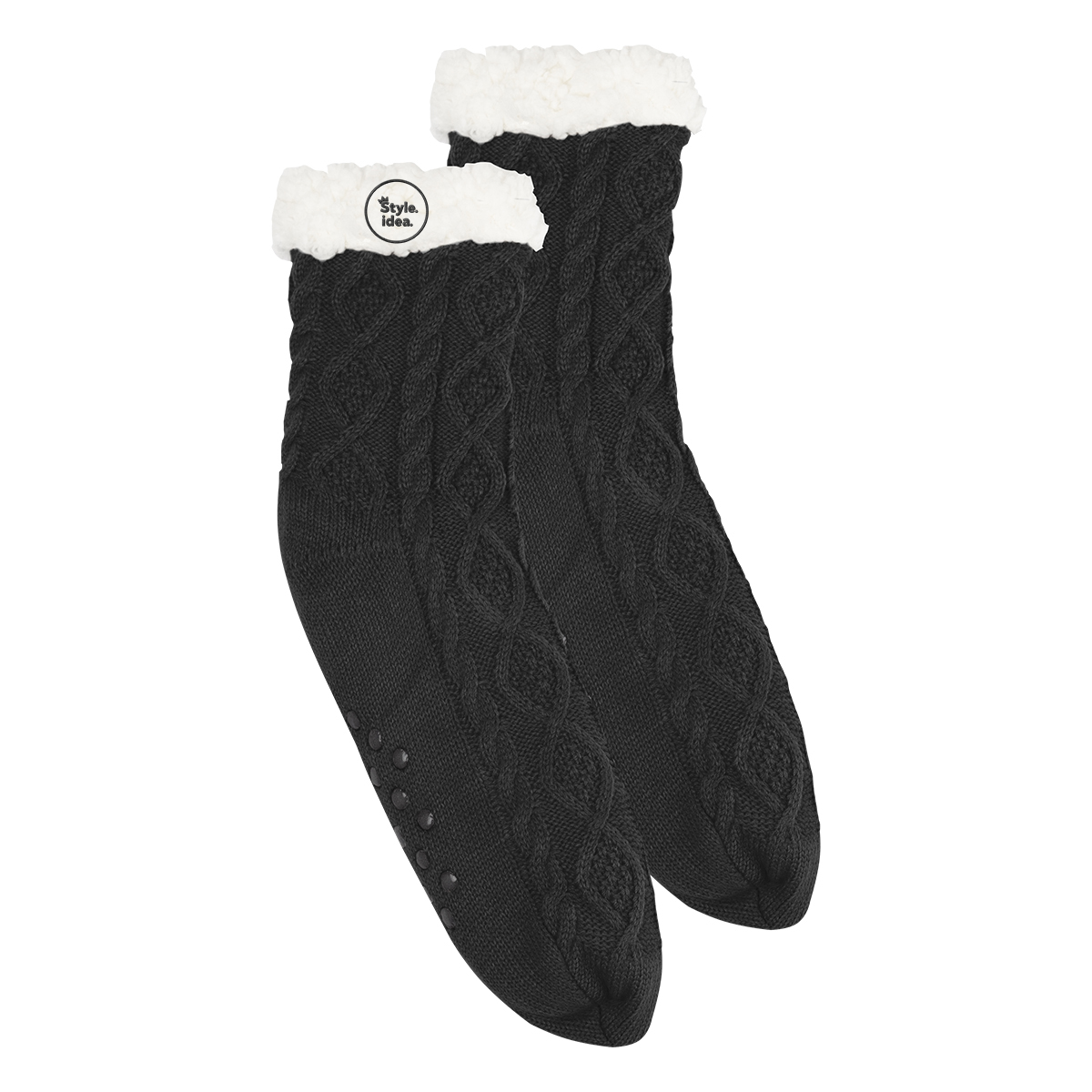 Cozy Cable Knit Slipper Socks 5