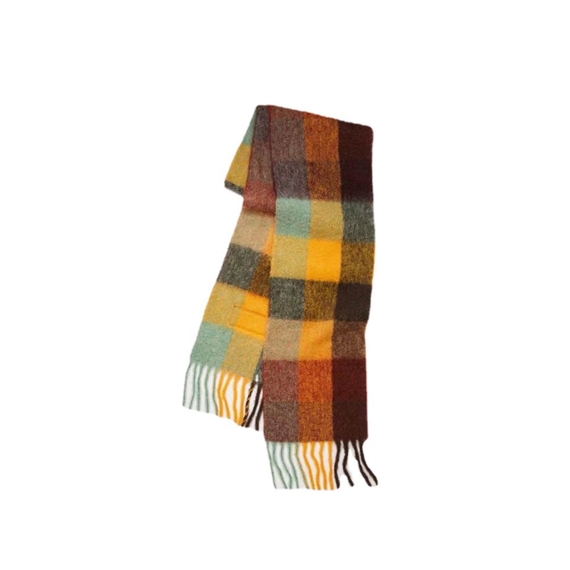 Cashmere Plaid Thermal Scarf 4