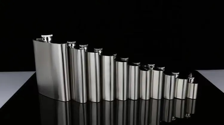 8 oz Stainless Steel Hip Flask, custom water bottle with logo imprint 6