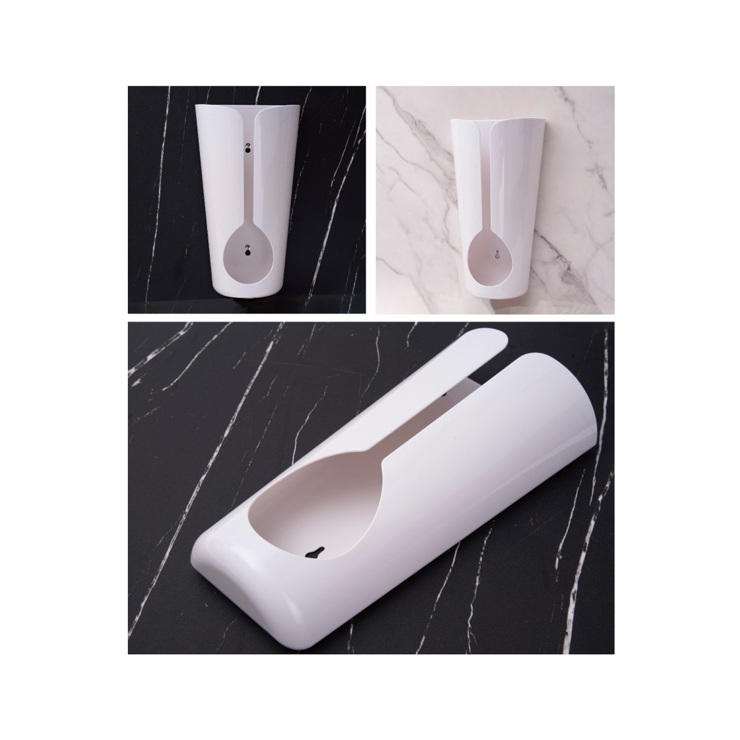 Plastic Wall Mount Grocery Bag Dispenser for Household 6