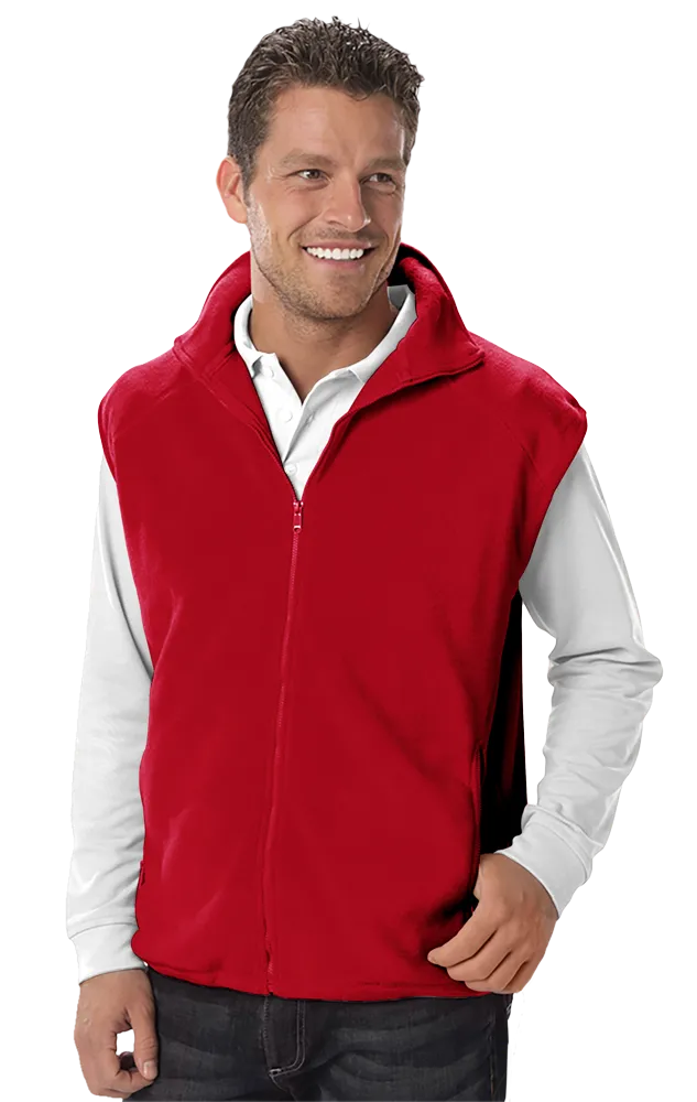 Adult Micro Fleece Zip Front Vest 4