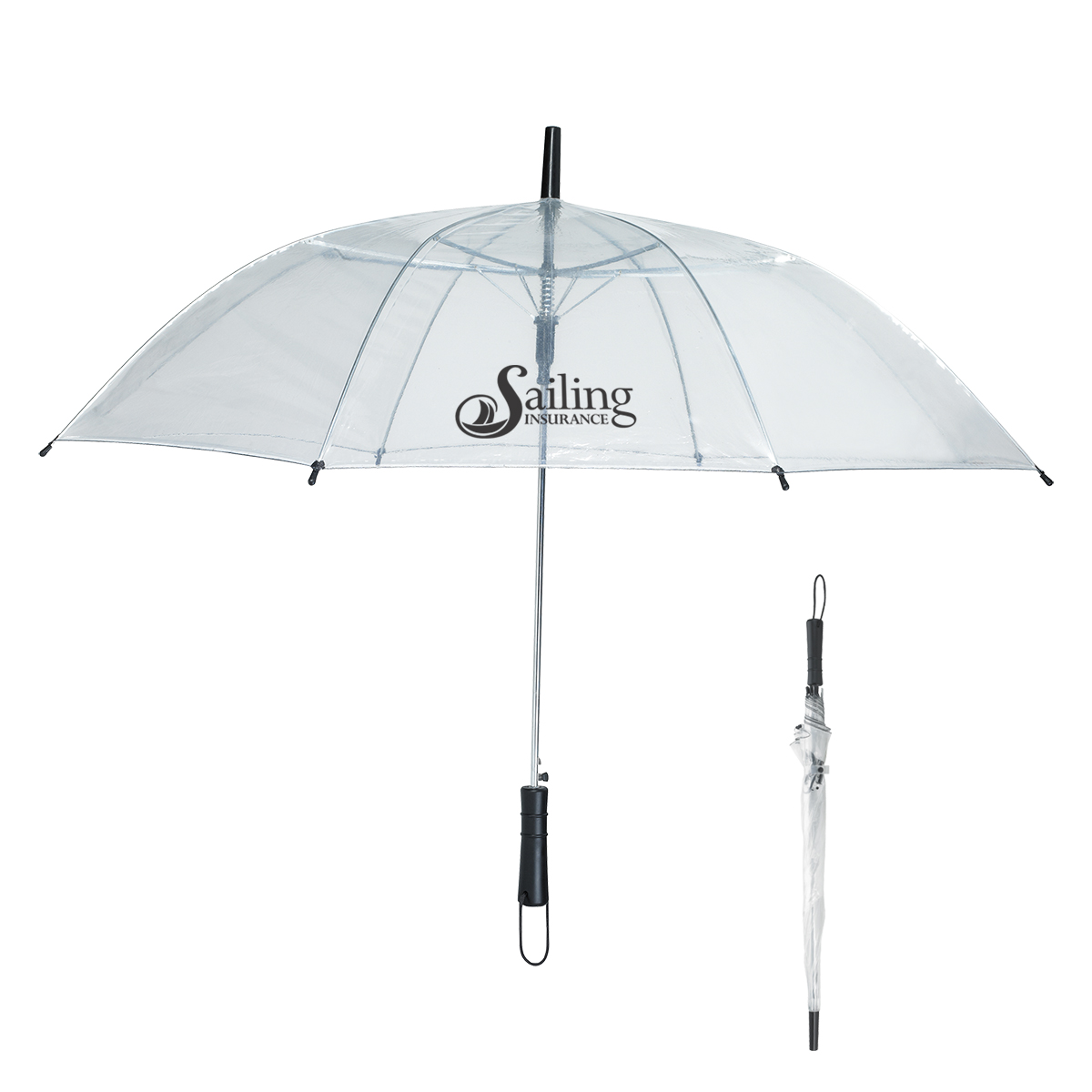 46" Arc Clear Umbrella 4