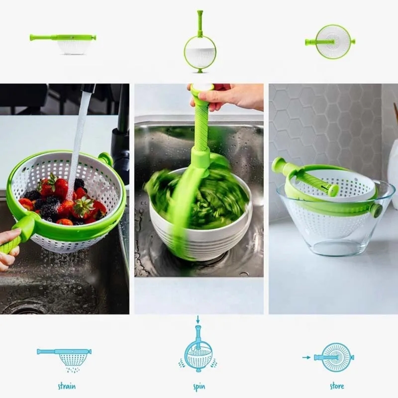 Salad spinner fruit and vegetable washer 8