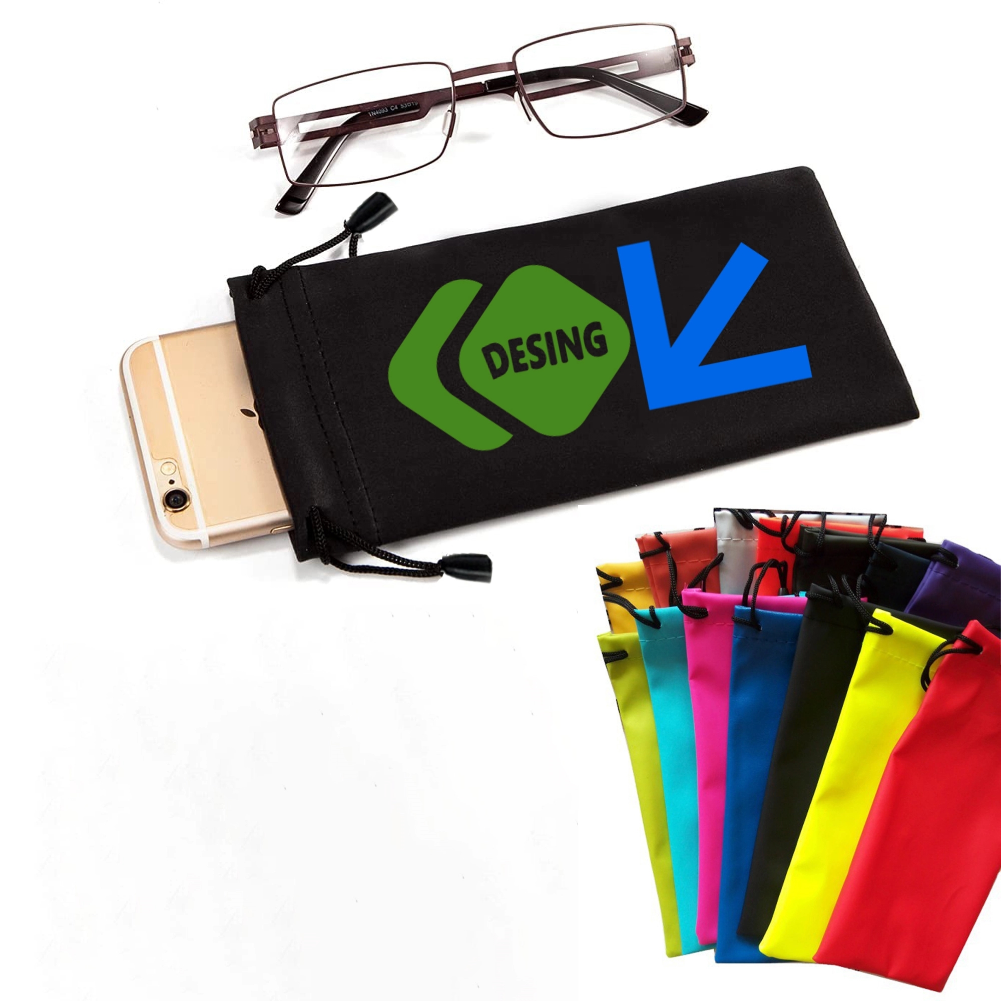 Microfiber Sunglass Drawstring Pouch 2