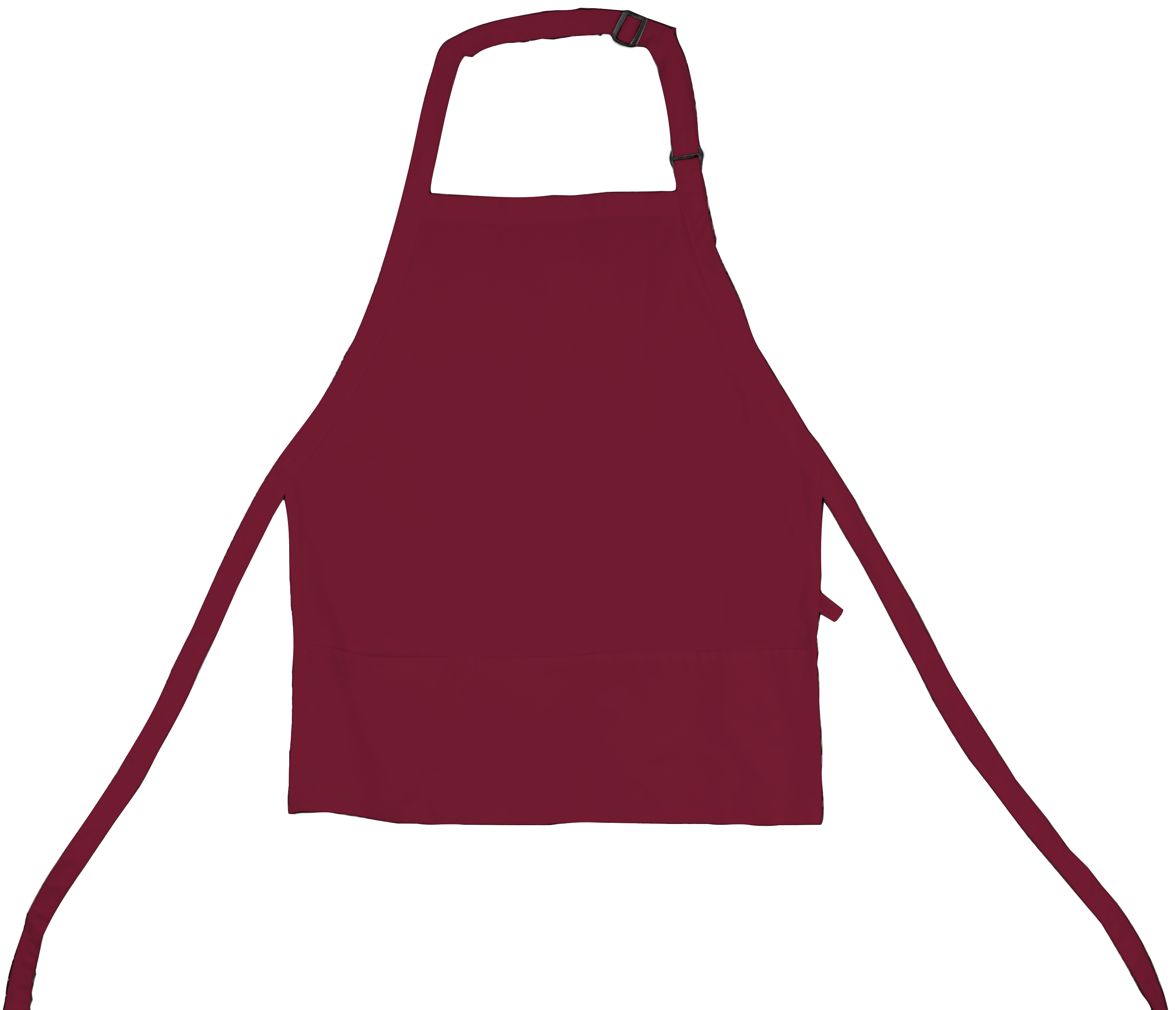 Burgundy Restaurant-Style Bib Apron 3