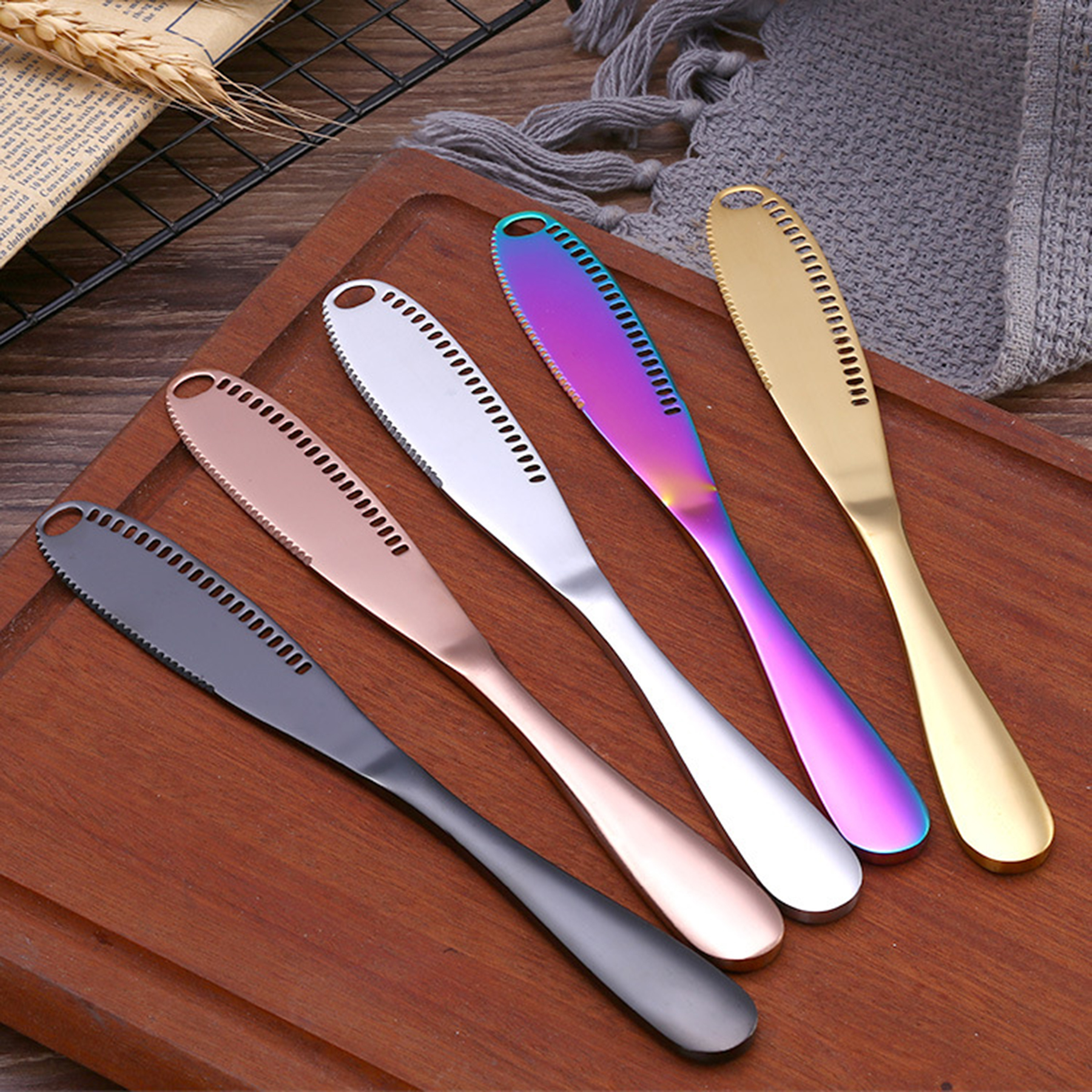 3 In 1 Design Knifes Stainless Steel Butter Spreader 2