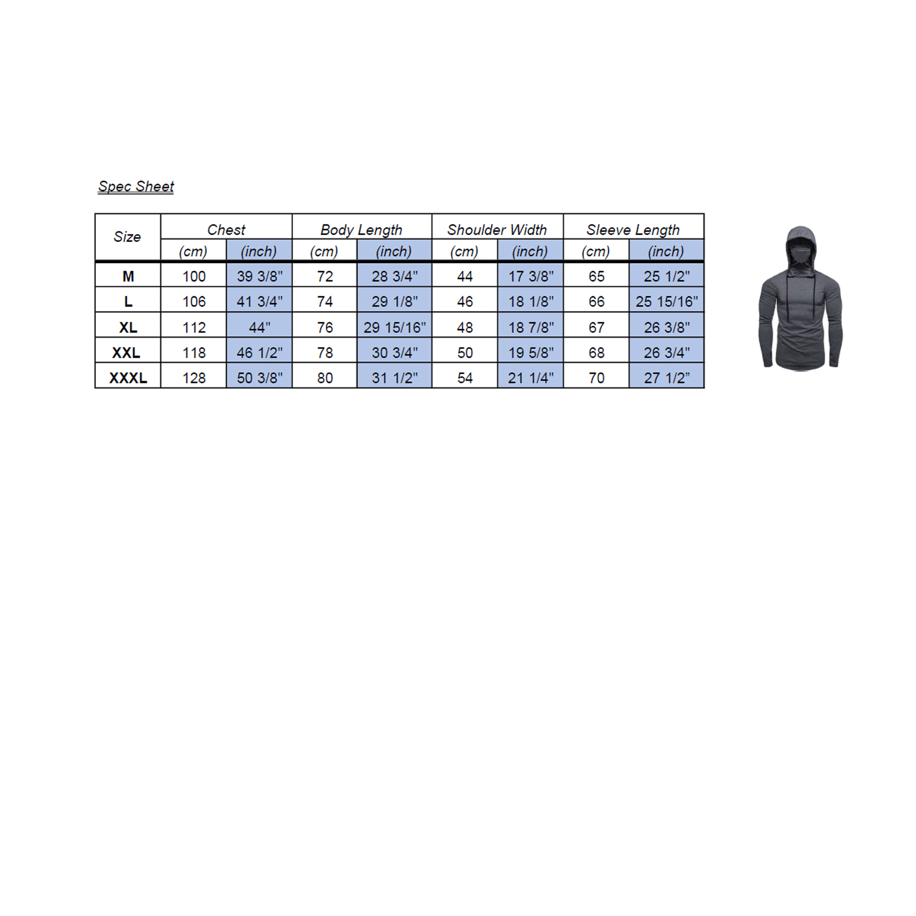 Men's Hoodie Sweatshirt with Self Face Mask, custom hoodie or sweatshirt with logo imprint 2