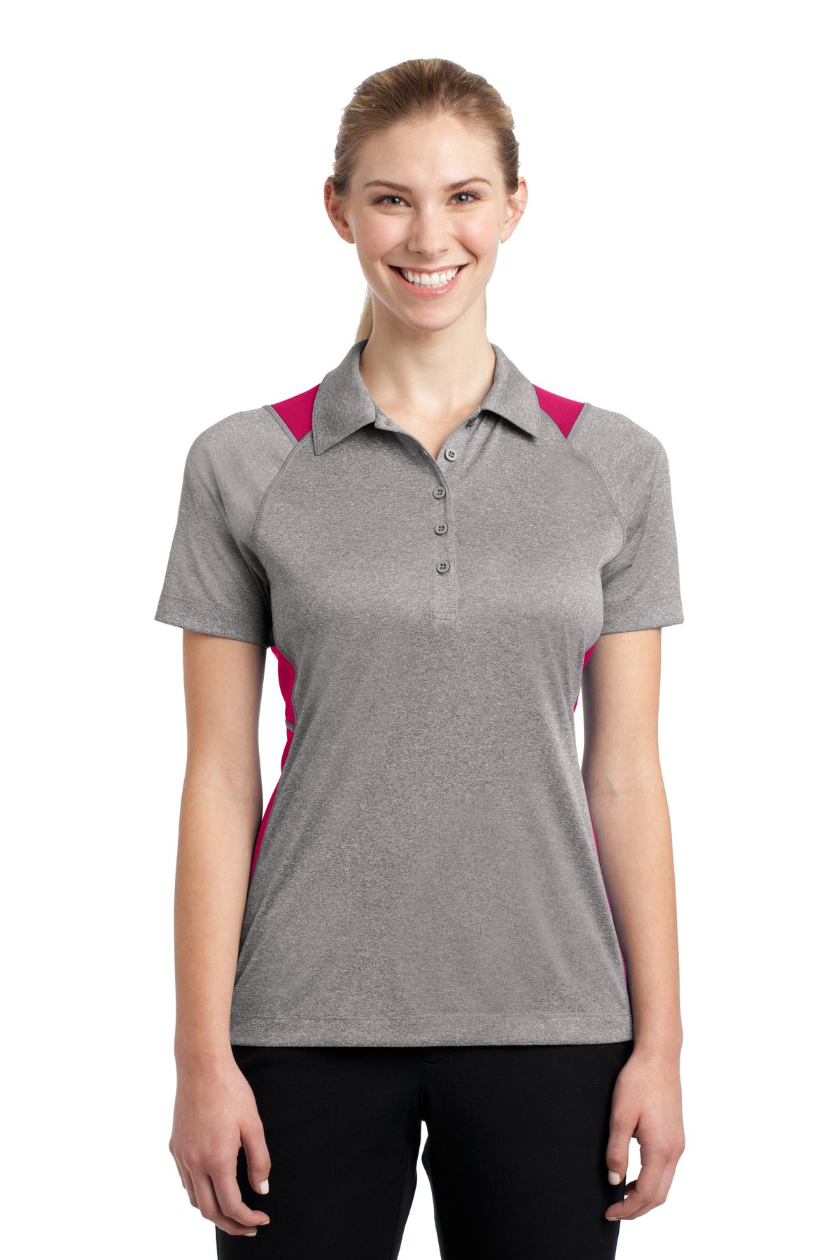 Sport-Tek® Women's Heather Colorblock Contender Polo 39