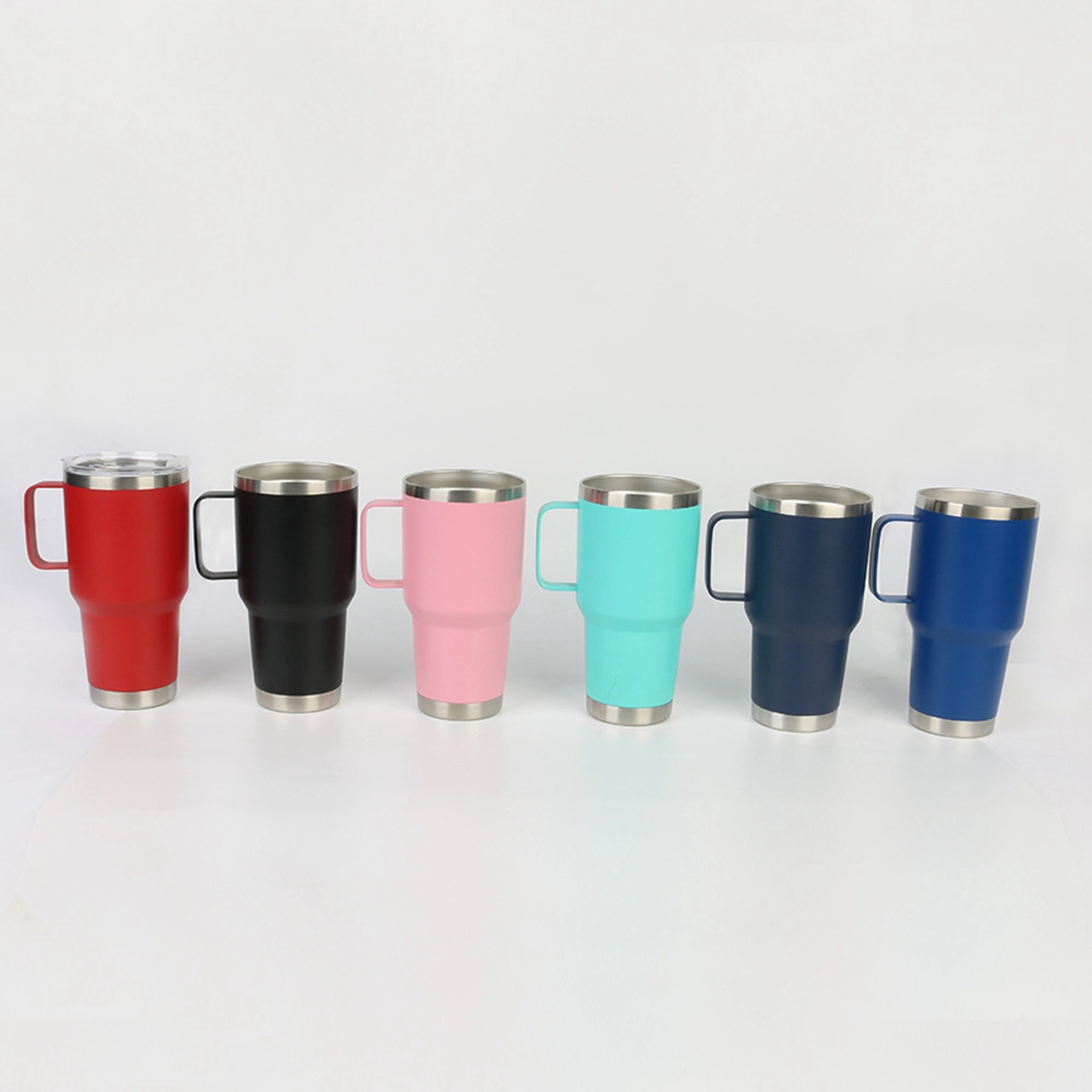 30 Oz. Stainless Steel Double Wall Tumbler With Handle 9