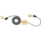 FSC® 100% Bamboo 5-in-1 100W Laptop Charging Cable 40