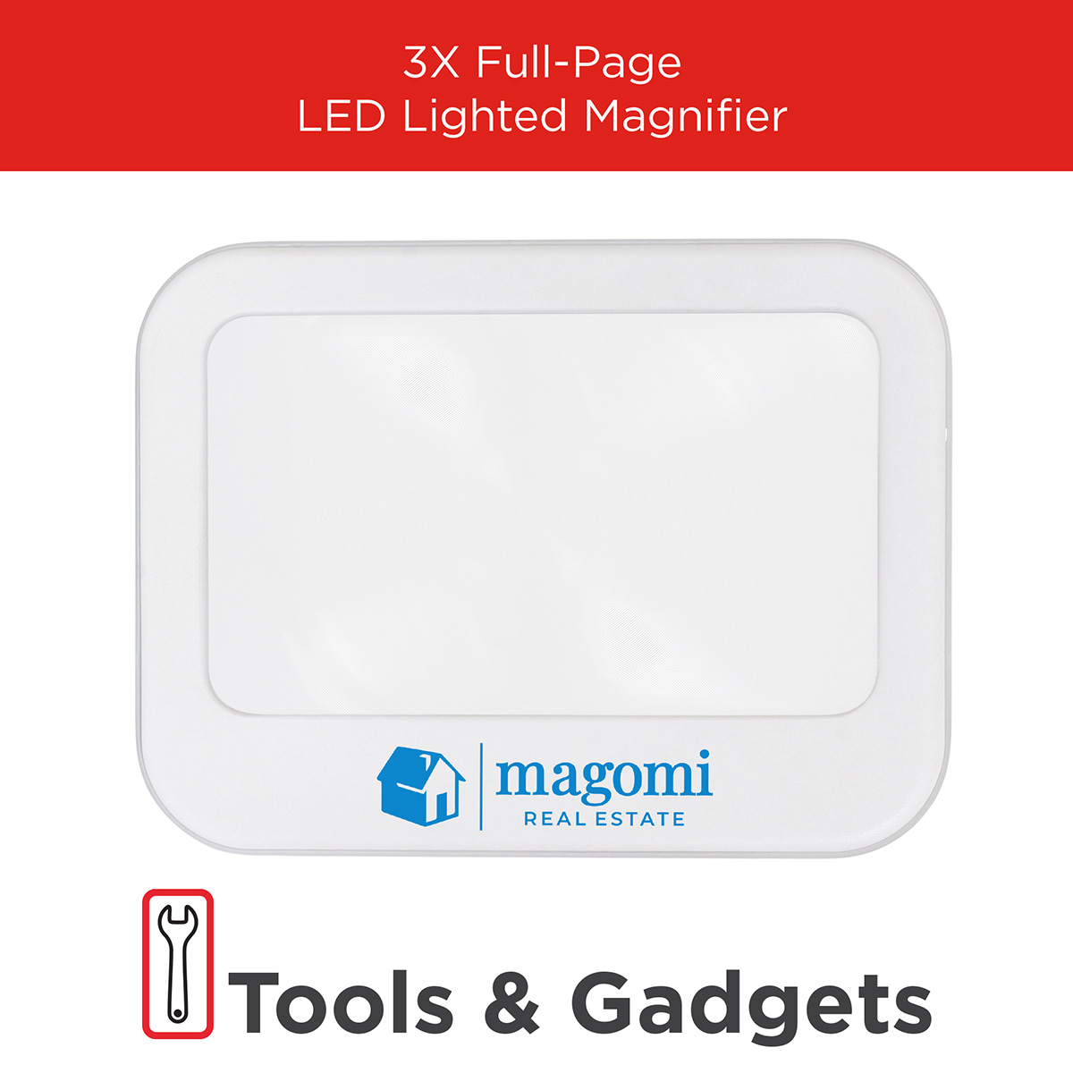Best Buddy Tools ® 3X Full-Page LED Lighted Magnifier 2