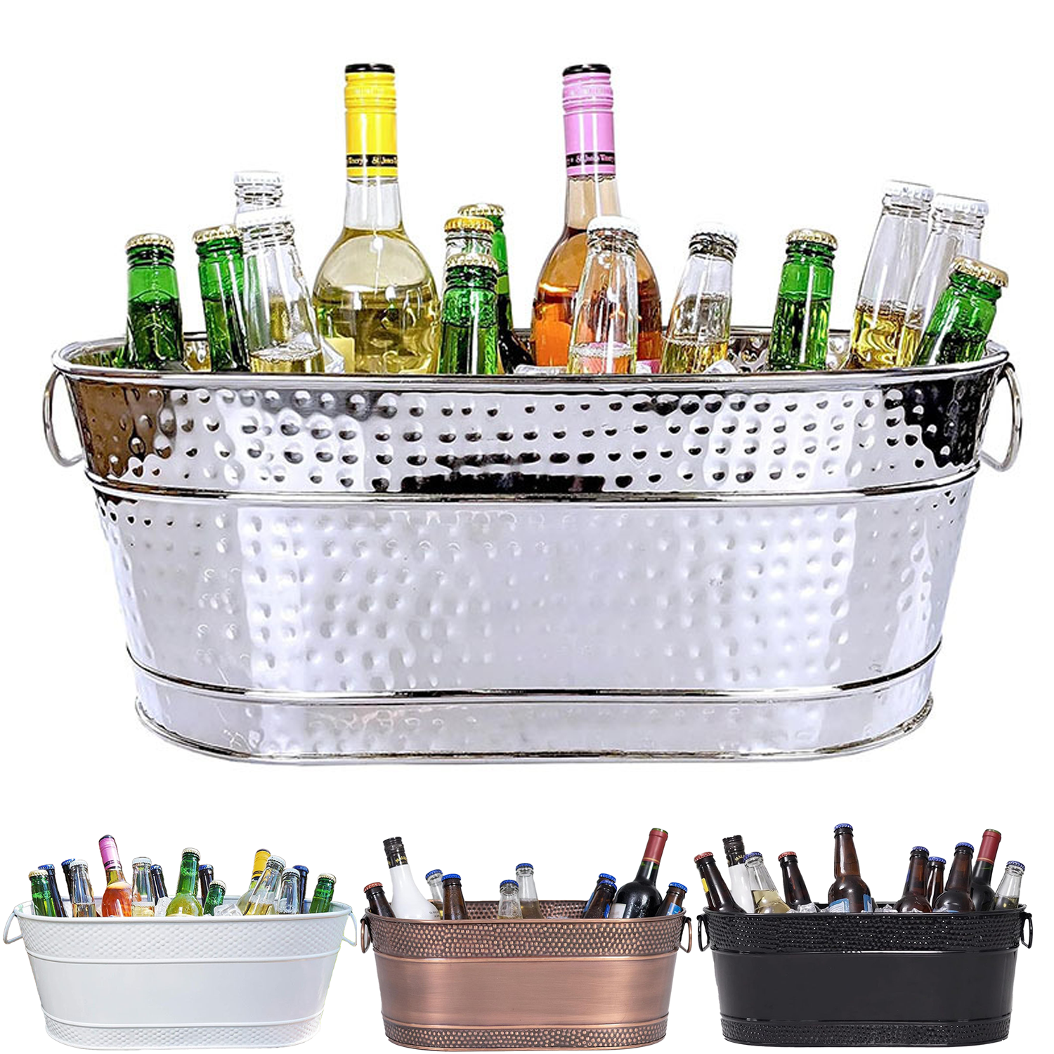 370 Oz Party Stainless Steel Ice Bucket 7